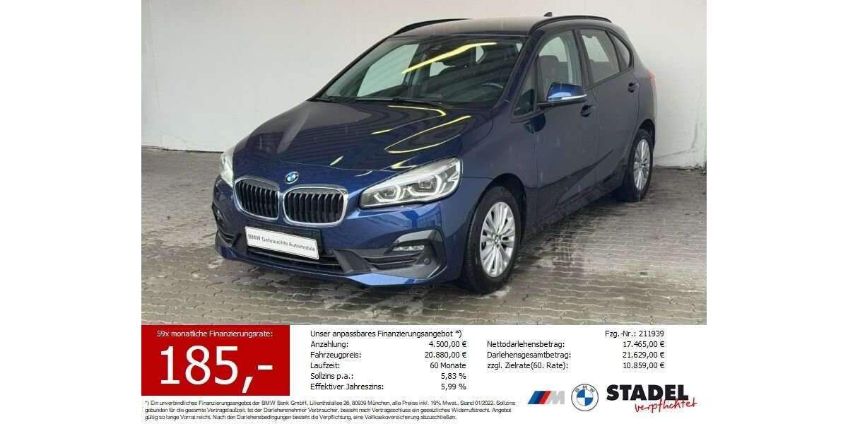 BMW 218 22.801 km 19.444 &euro; Heilbronn 74074