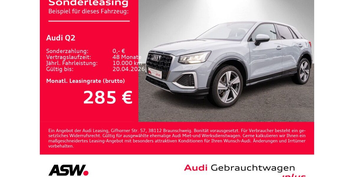 Audi Q2 7.900 km 29.990 &euro; Heilbronn 74074