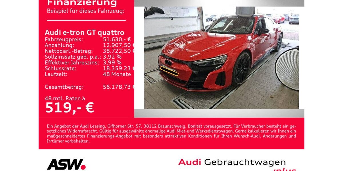 Audi e-tron GT 52.400 km 50.830 &euro; Heilbronn 74074