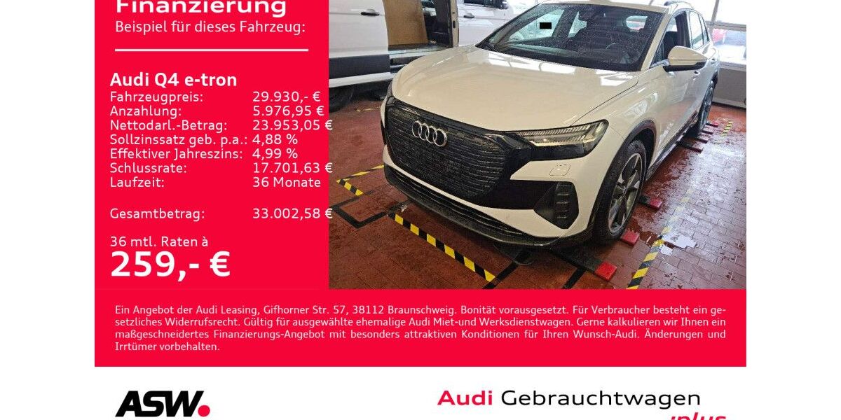 Audi Q4 e-tron 31.000 km 29.430 &euro; Heilbronn 74074