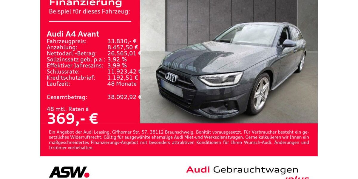 Audi A4 35.700 km 33.830 &euro; Heilbronn 74074
