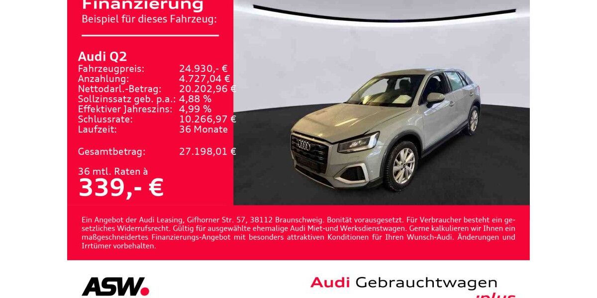 Audi Q2 52.500 km 23.860 &euro; Heilbronn 74074