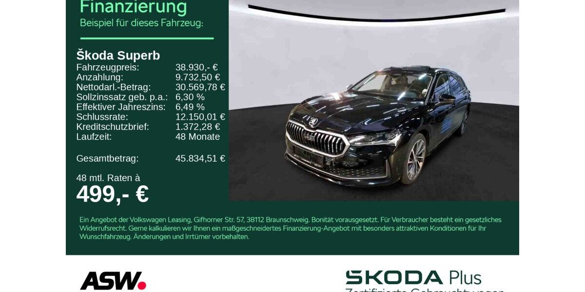 Skoda Superb 41.100 km 38.930 &euro; Heilbronn 74076