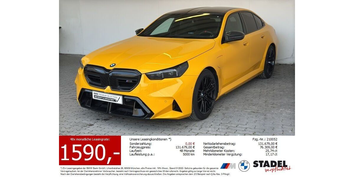BMW M5 17.701 km 121.789 &euro; Heilbronn 74074