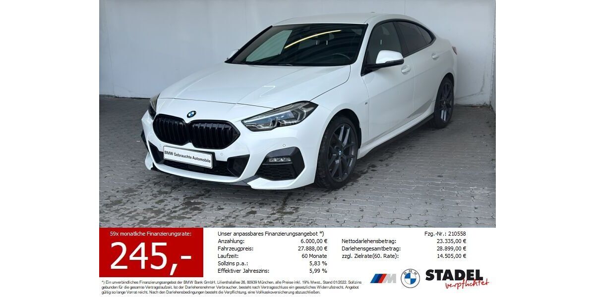 BMW 218 Gran Coupé 26.256 km 26.340 &euro; Heilbronn 74074
