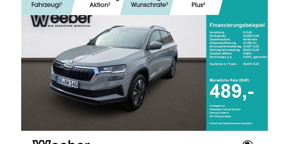 Skoda Karoq 1.990 km 36.870 &euro; Weil der Stadt 71263