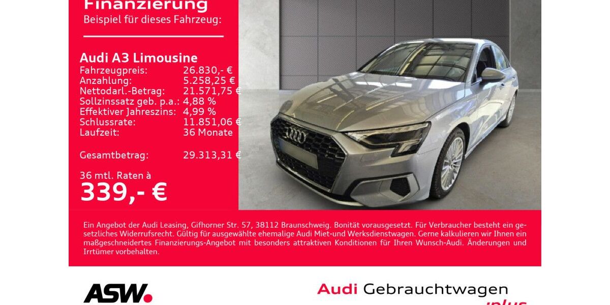 Audi A3 32.400 km 26.830 &euro; Heilbronn 74074