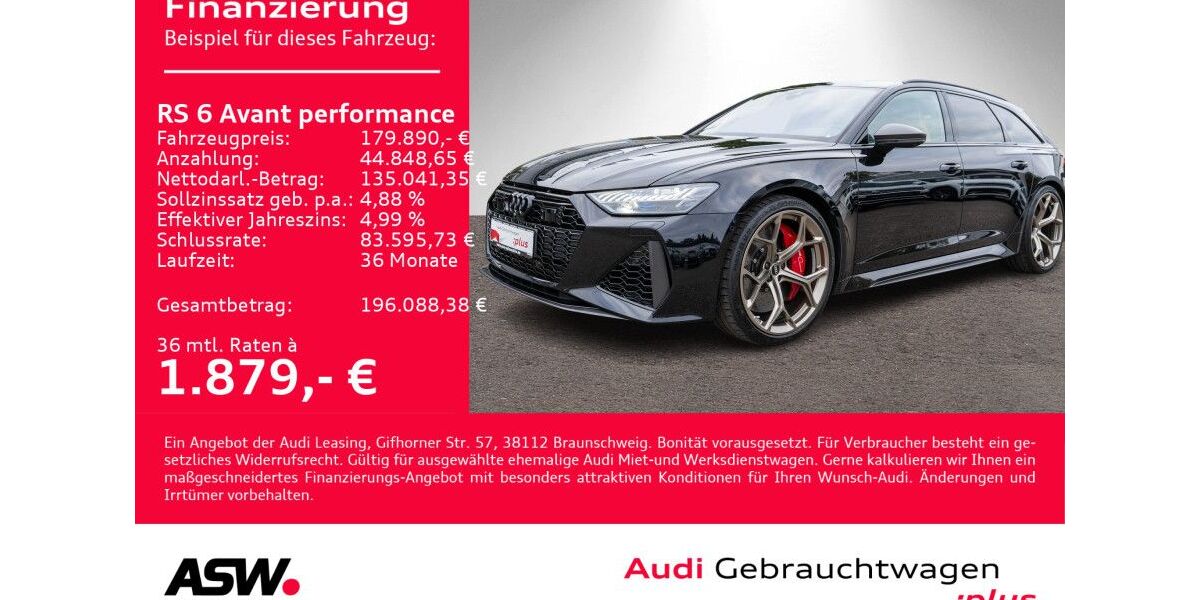 Audi RS6 14.500 km 154.990 &euro; Heilbronn 74074