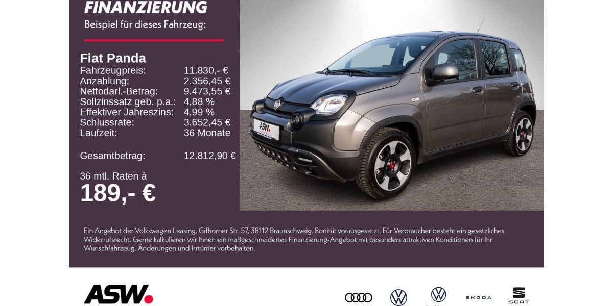 Fiat Panda 21.000 km 11.830 &euro; Weinsberg 74189