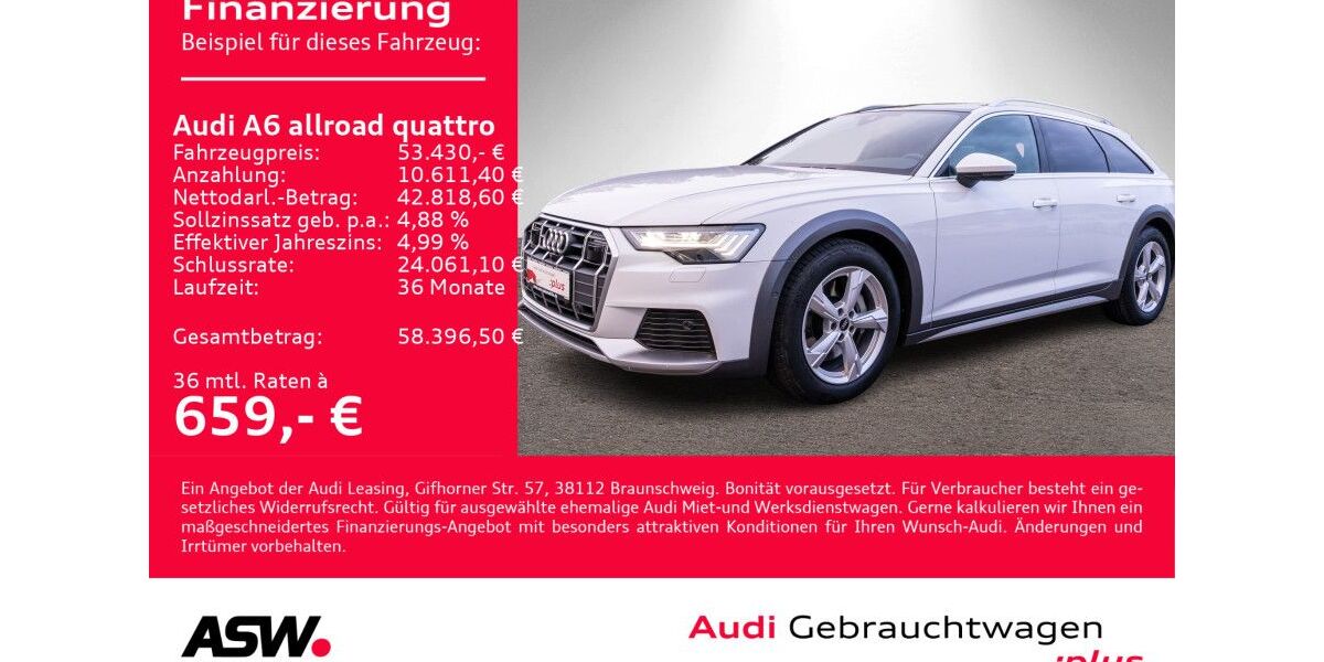 Audi A6 Allroad 72.400 km 50.830 &euro; Heilbronn 74074