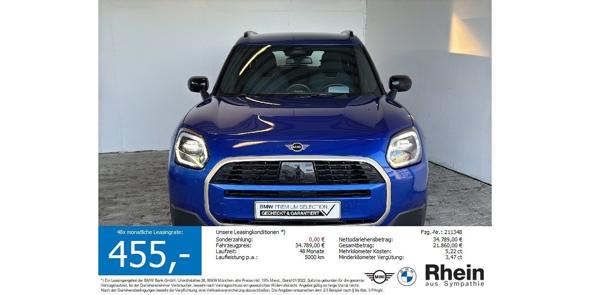 Mini Countryman C (Cooper) 9.617 km 33.680 &euro; Heilbronn 74076