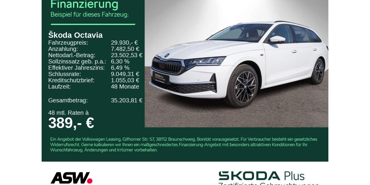 Skoda Octavia 15.900 km 29.930 &euro; Heilbronn 74076