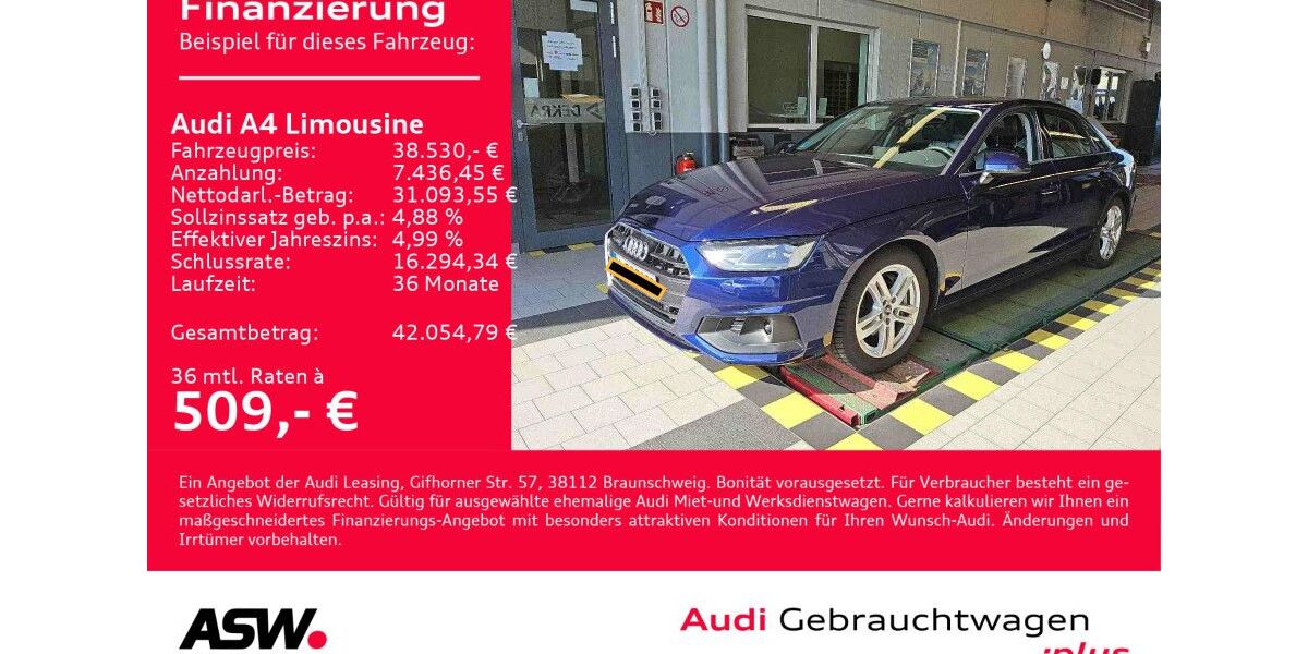 Audi A4 22.350 km 38.530 &euro; Heilbronn 74074