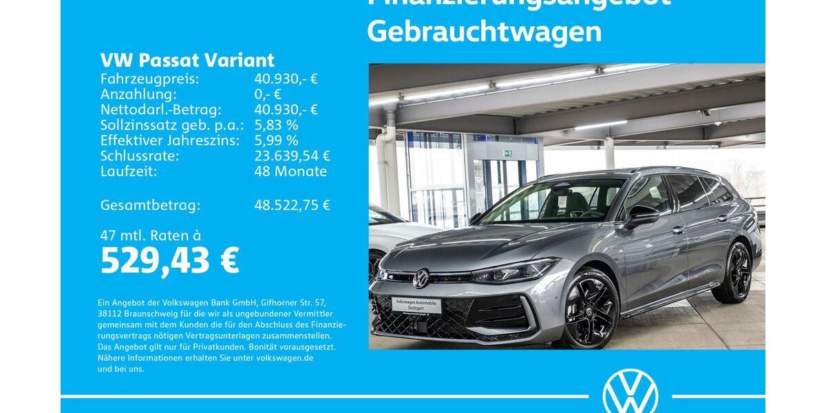 VW Passat Variant 26.900 km 40.230 &euro; Stuttgart-Wangen 70188