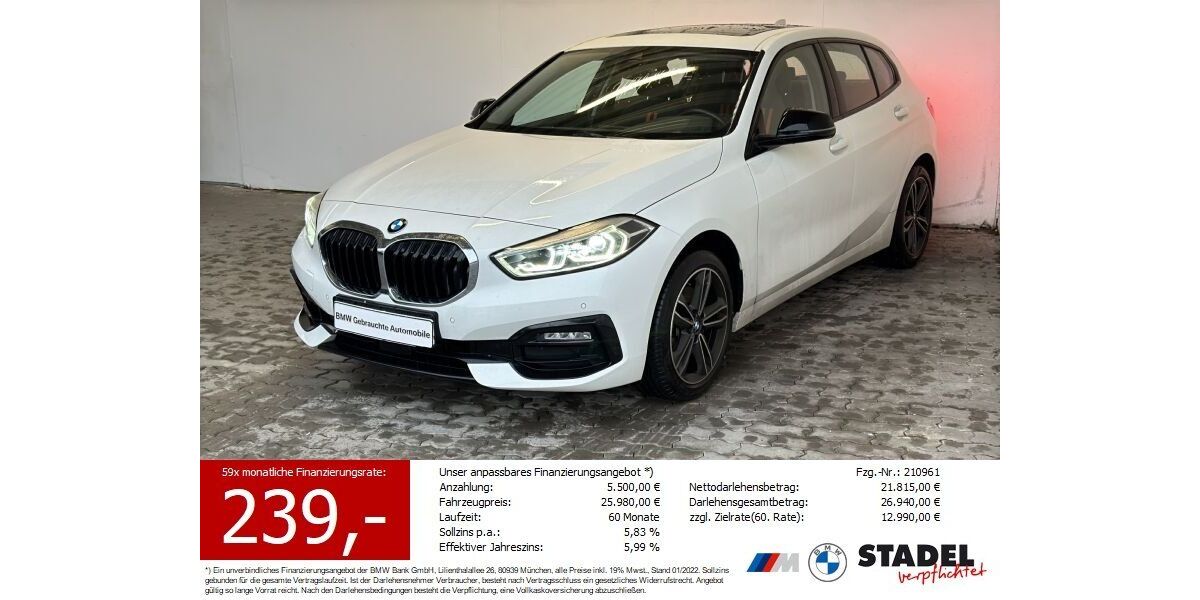 BMW 118 36.154 km 22.749 &euro; Heilbronn 74074
