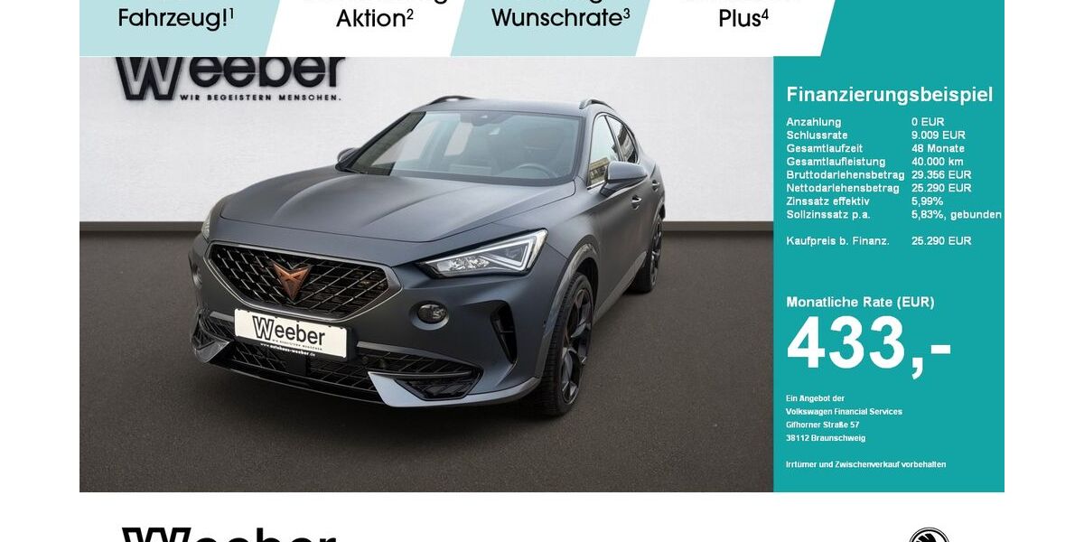 Cupra Formentor 63.006 km 24.490 &euro; Weil der Stadt 71263