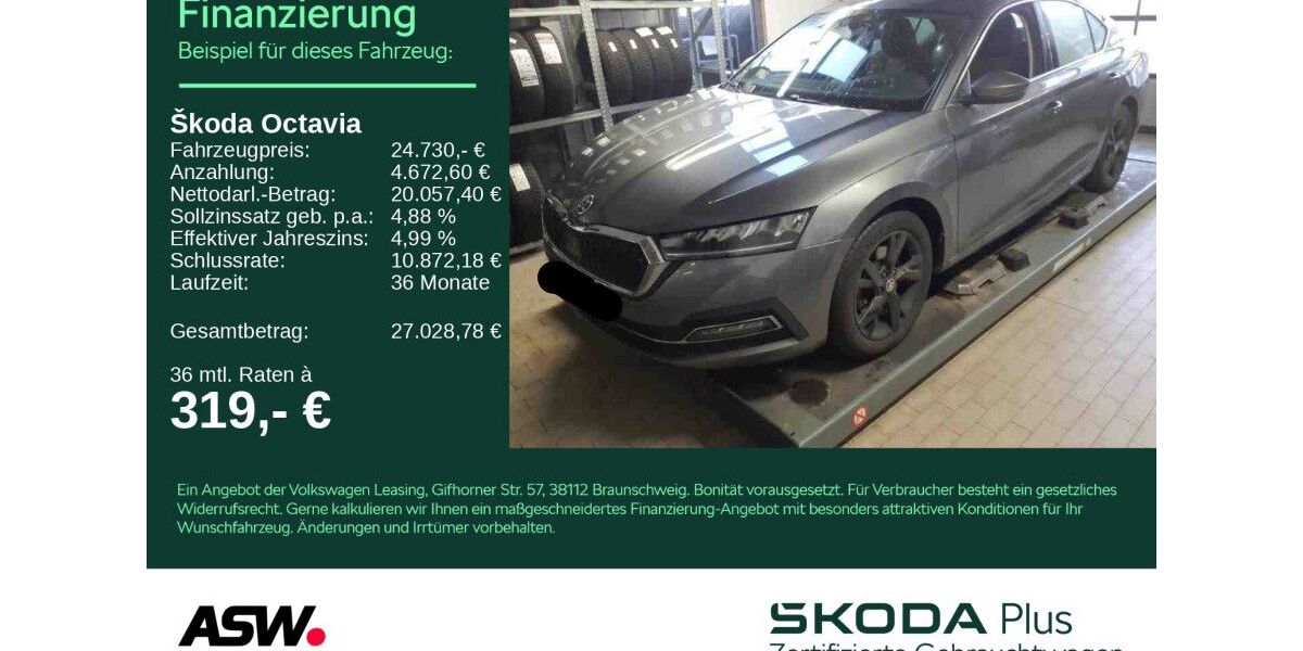 Skoda Octavia 99.000 km 24.730 &euro; Heilbronn 74076