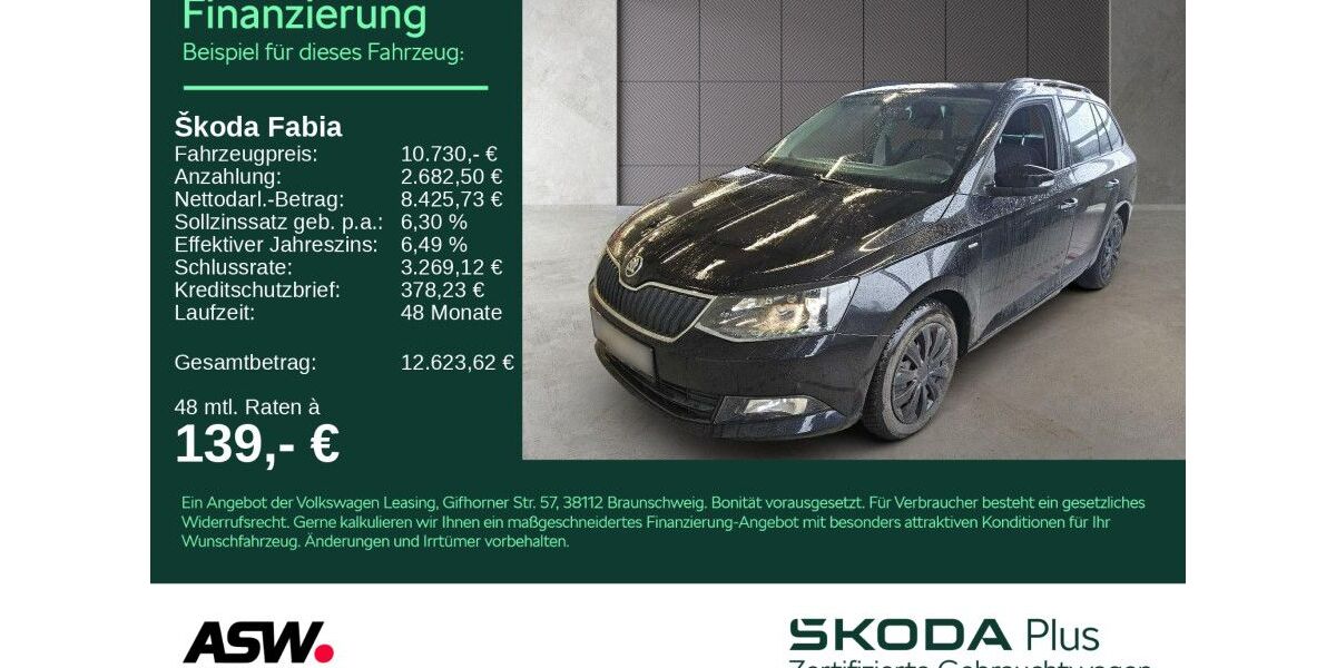 Skoda Fabia 124.300 km 10.730 &euro; Heilbronn 74076