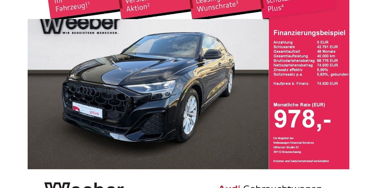 Audi Q8 13.677 km 74.350 &euro; Weil der Stadt 71263