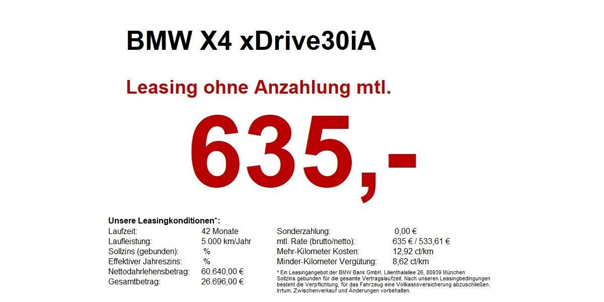 BMW X4 18.601 km 60.290 &euro; Heilbronn 74076