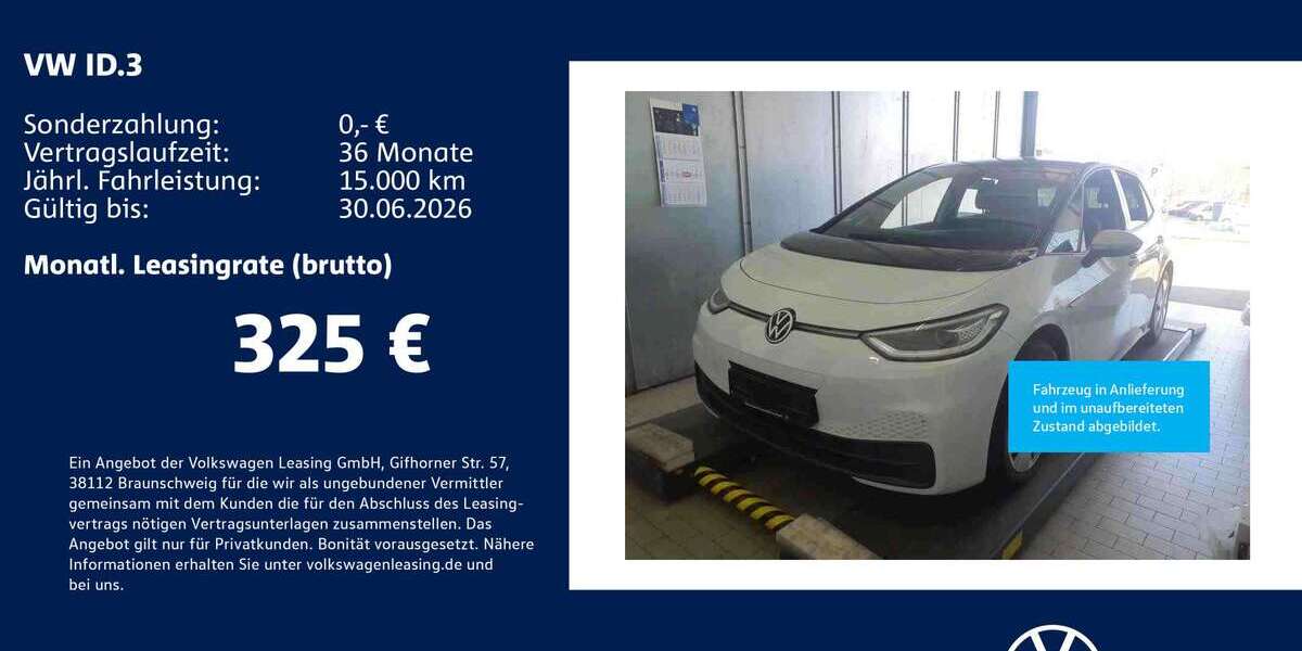 VW ID.3 30.775 km 22.930 &euro; Stuttgart 70188