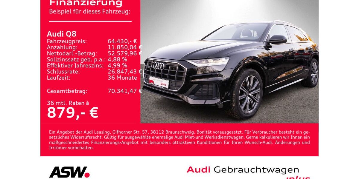 Audi Q8 69.200 km 64.430 &euro; Heilbronn 74074