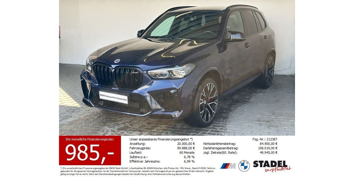 BMW X5 M 20.194 km 96.888 &euro; Heilbronn 74074
