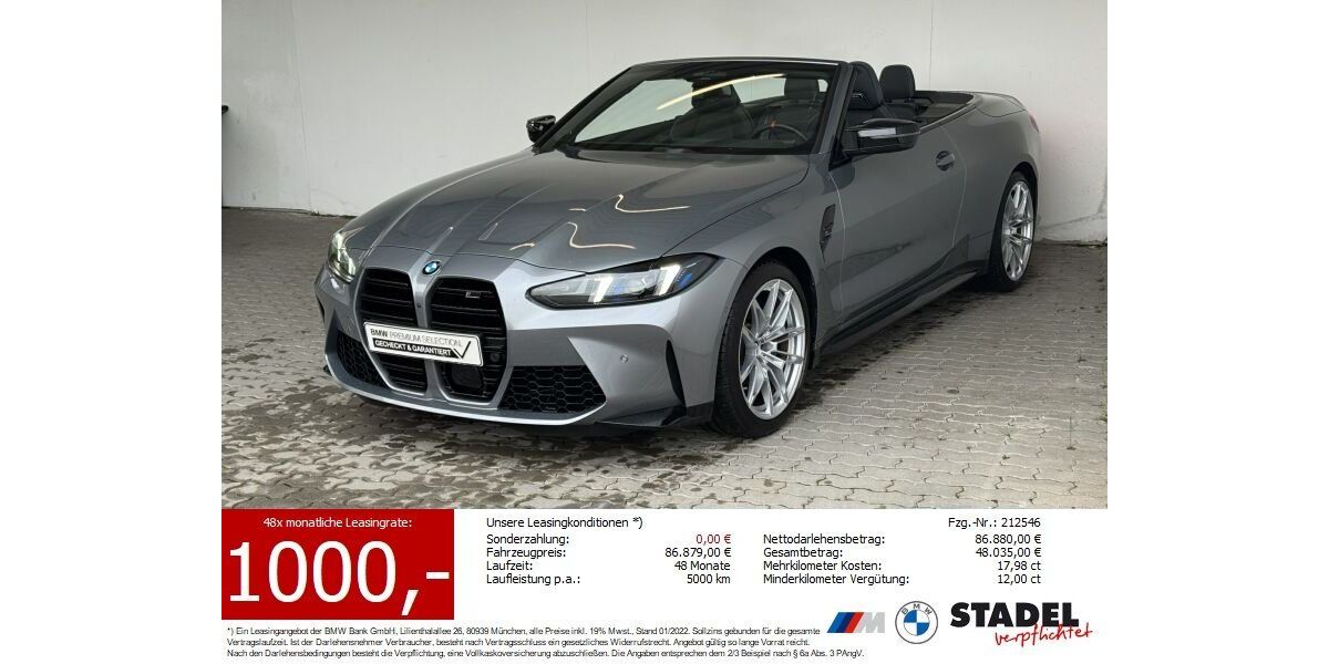 BMW M4 7.522 km 89.888 &euro; Heilbronn 74074