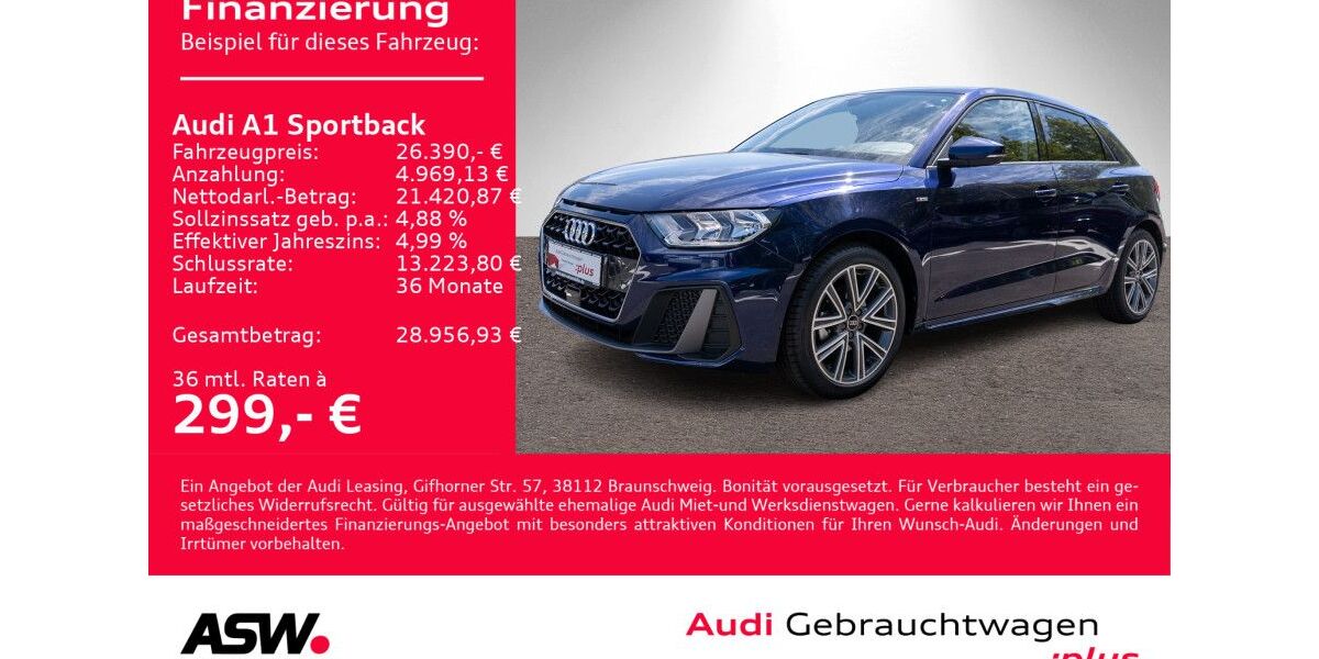 Audi A1 11.990 km 26.390 &euro; Heilbronn 74074