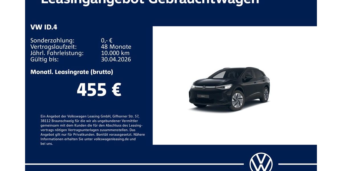 VW ID.4 5.685 km 42.630 &euro; Stuttgart 70563