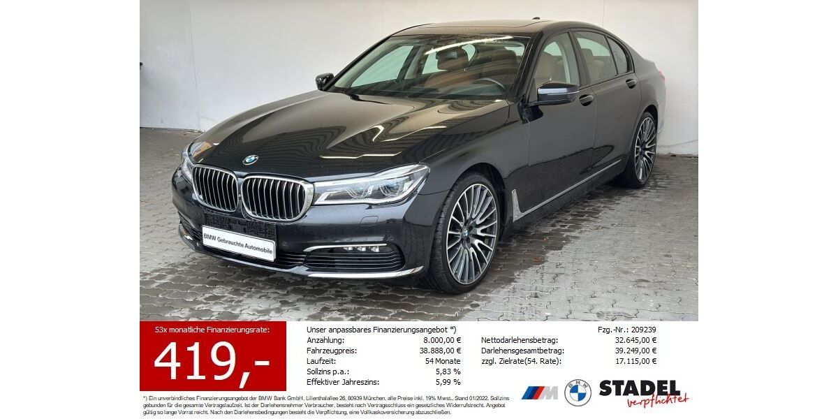 BMW 740 119.252 km 38.444 &euro; Heilbronn 74074