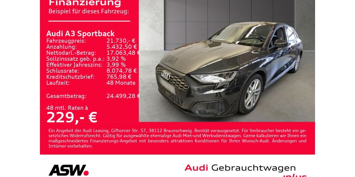 Audi A3 60.300 km 21.730 &euro; Heilbronn 74074