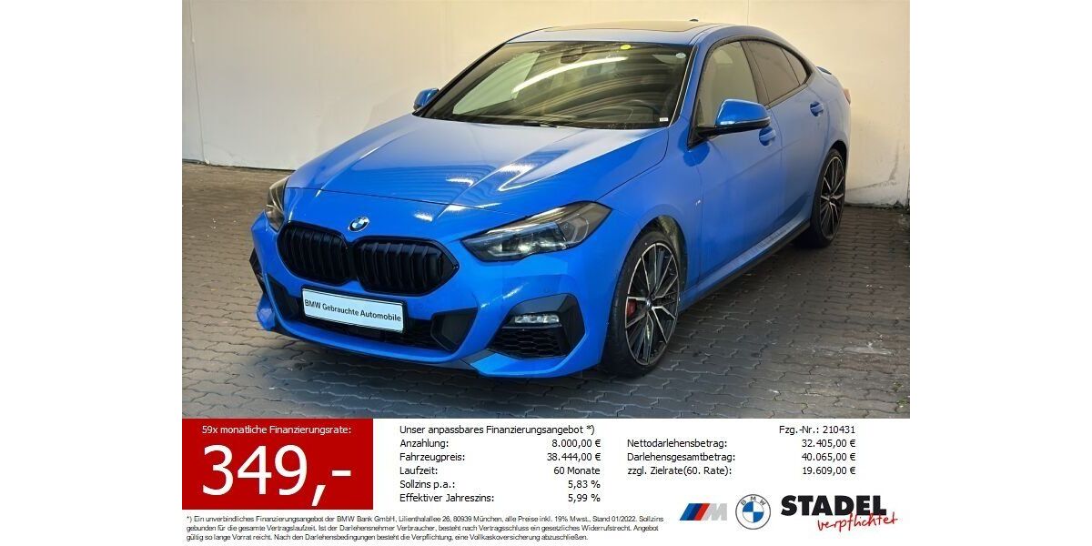 BMW 220 Gran Coupé 15.770 km 34.444 &euro; Heilbronn 74074