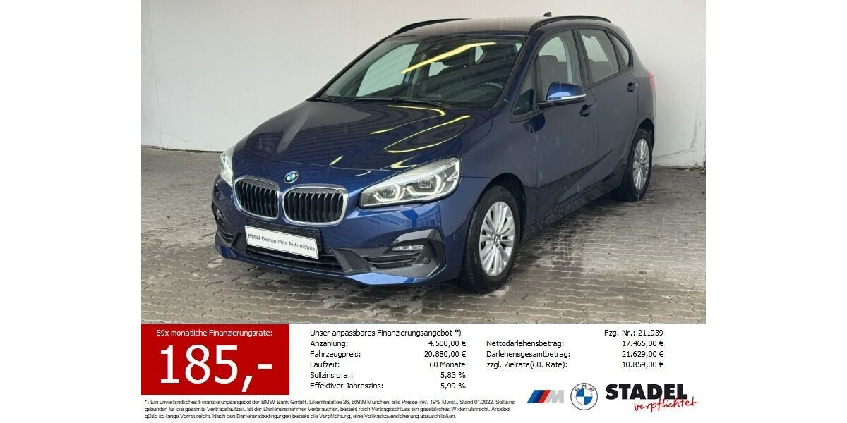 BMW 218 Active Tourer 22.801 km 19.443 &euro; Heilbronn 74074