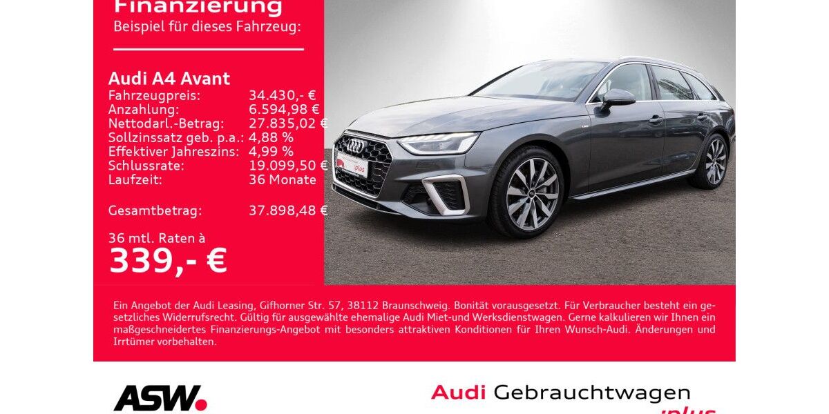 Audi A4 40.900 km 34.430 &euro; Heilbronn 74074