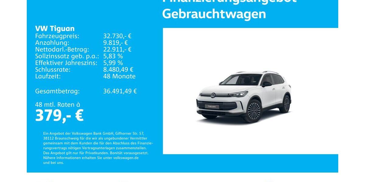 VW Tiguan 17.428 km 32.930 &euro; Stuttgart-Wangen 70188