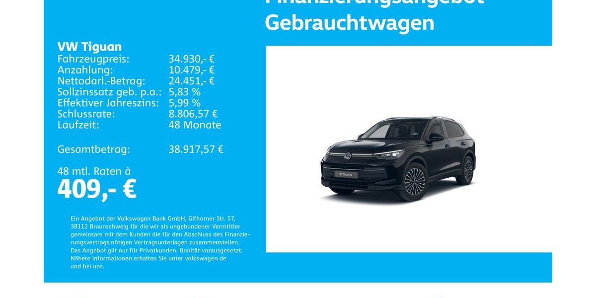 VW Tiguan 25.282 km 35.230 &euro; Stuttgart-Wangen 70188