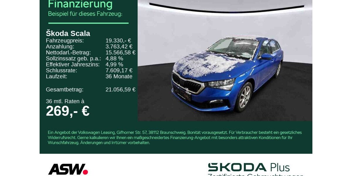 Skoda Scala 23.000 km 19.330 &euro; Heilbronn 74076